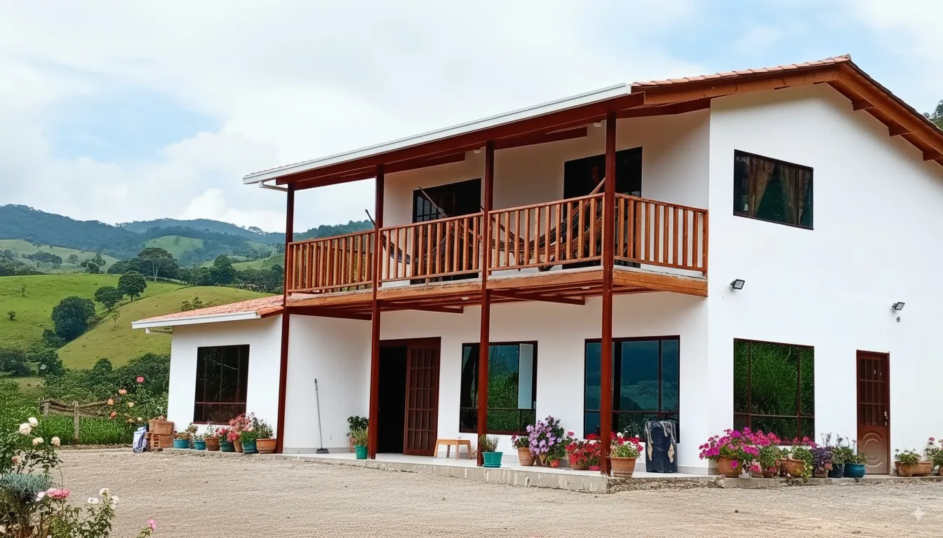 Casa prefabricada estilo colonial