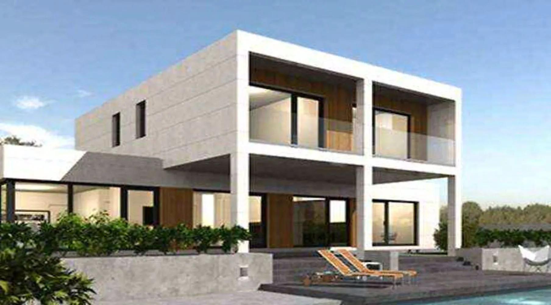 Casa cubo/mediterránea CONCASAYA Cúbica moderna premium